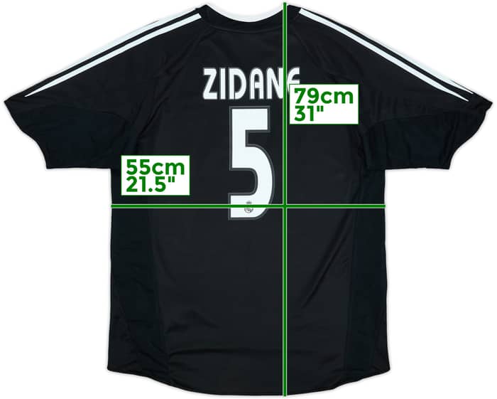 2004-05 Real Madrid Away Shirt Zidane #5 - 7/10 - (L)