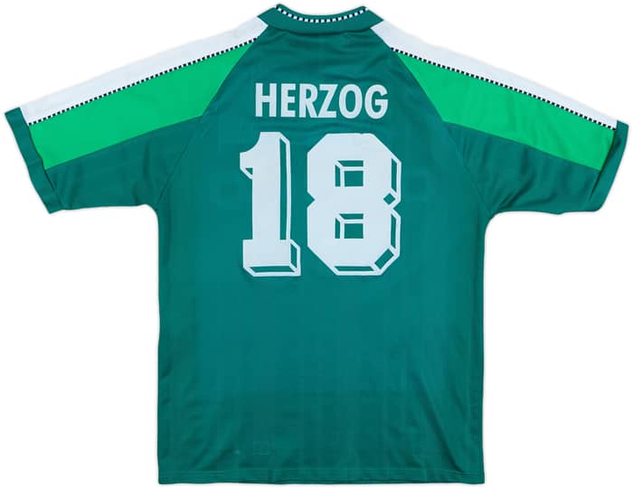 1997-99 Werder Bremen Home Shirt Herzog #18 - 7/10 - (Y)