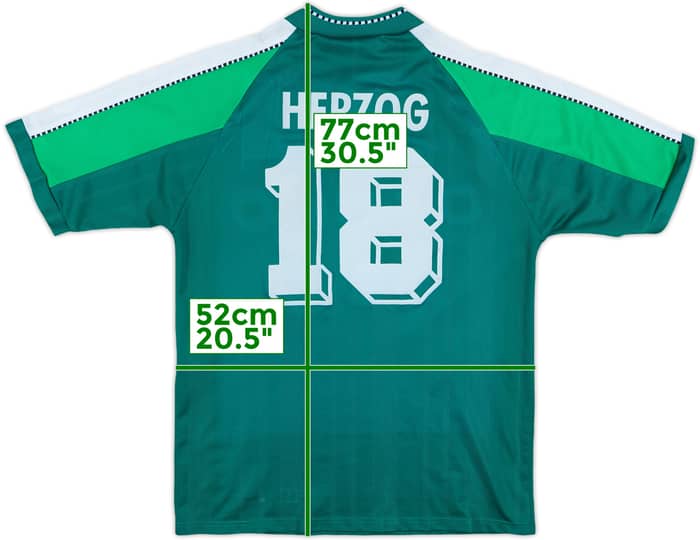 1997-99 Werder Bremen Home Shirt Herzog #18 - 7/10 - (Y)