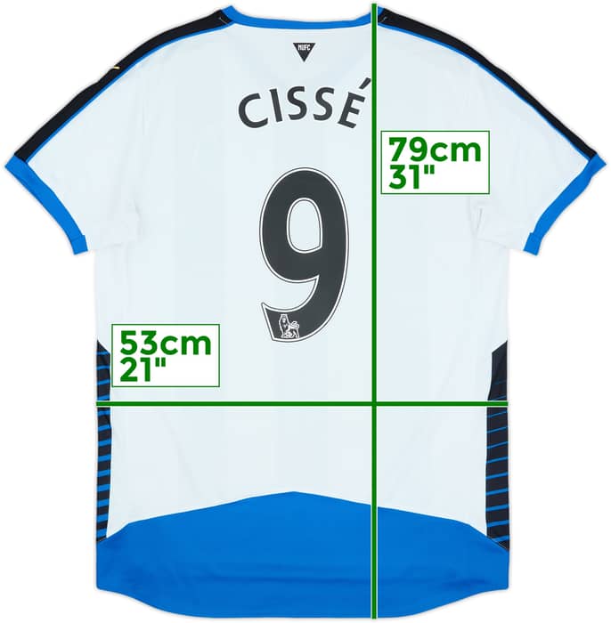 2015-16 Newcastle Home Shirt Cisse #9 - 8/10 - (L)