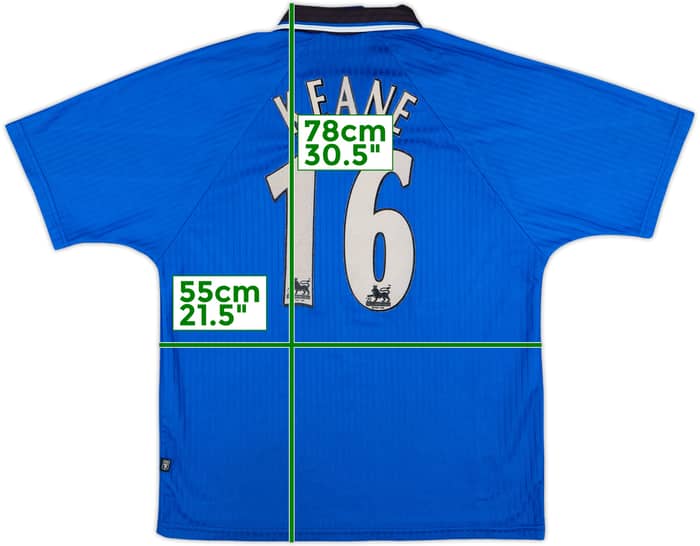 1996-98 Manchester United Third Shirt Keane #16 - 7/10 - (M)