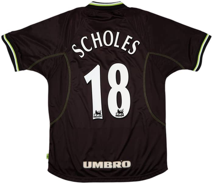 1998-99 Manchester United Third Shirt Scholes #18 - 10/10 - (L)