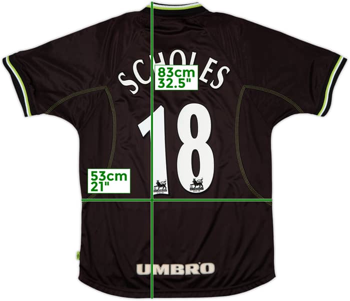 1998-99 Manchester United Third Shirt Scholes #18 - 10/10 - (L)