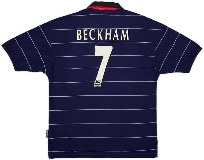 1999-00 Manchester United Away Shirt Beckham #7 - 7/10 - (L)