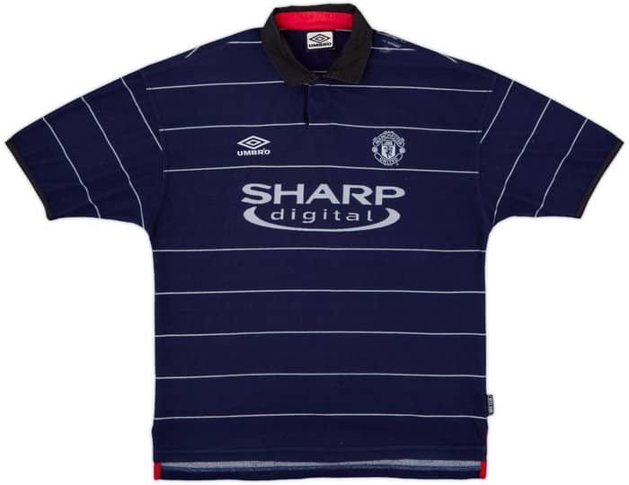1999-00 Manchester United Away Shirt Beckham #7 - 7/10 - (L)