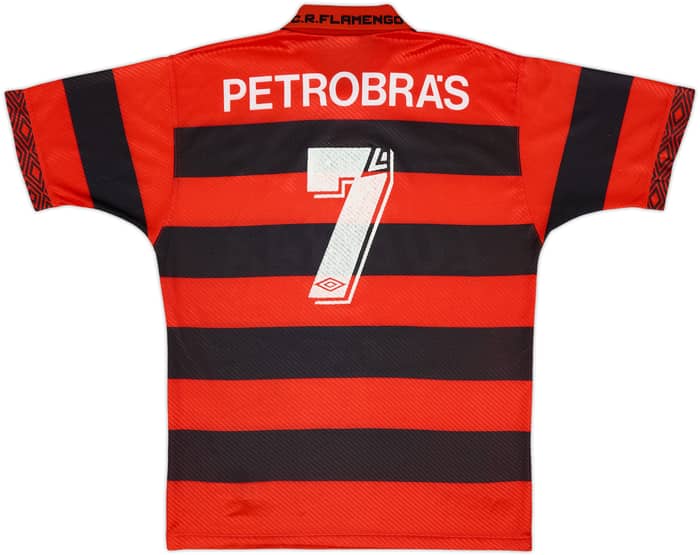 1994-95 Flamengo Centenary Home Shirt #7 - 7/10 - (L)