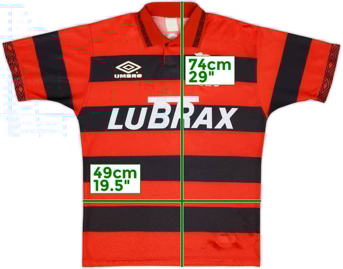 1994-95 Flamengo Centenary Home Shirt #7 - 7/10 - (L)