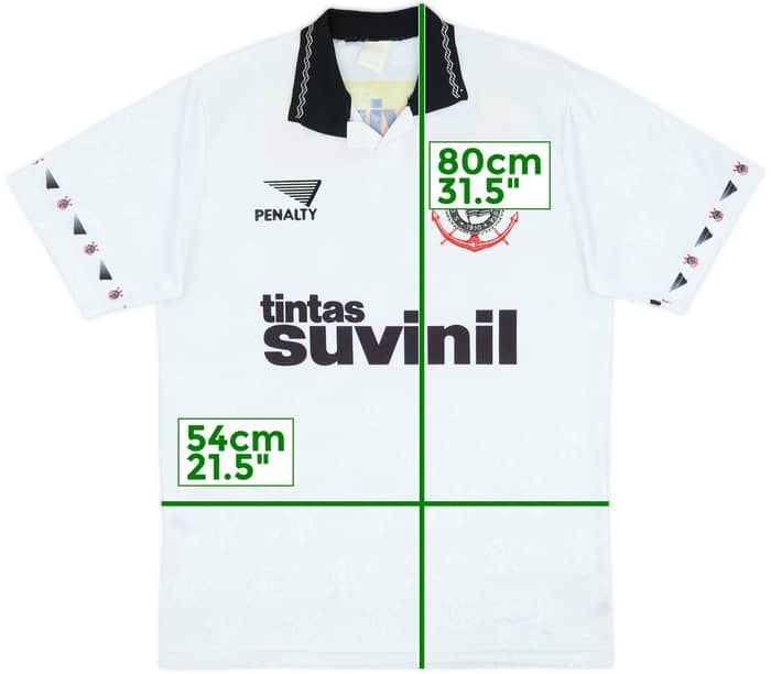 1995 Corinthians Home Shirt - 9/10 - (L)