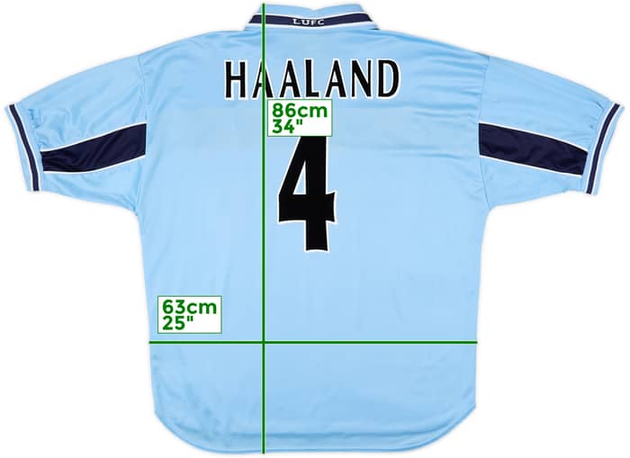 1999-00 Leeds United Away Shirt Haaland #4 - 6/10 - (XL)