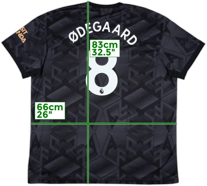 2022-23 Arsenal Away Shirt Odegaard #8 - 10/10 - (XXL)