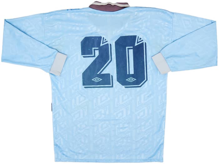 1992-93 England Third L/S Shirt #20 - 7/10 - (XL)