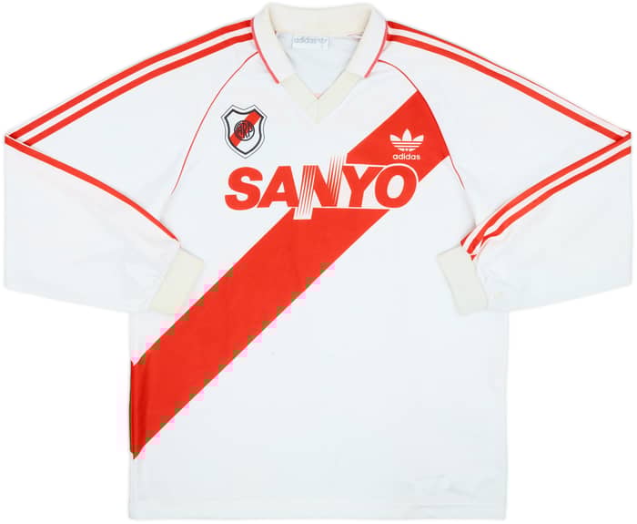 1992-94 River Plate Home L/S Shirt - 6/10 - (L)