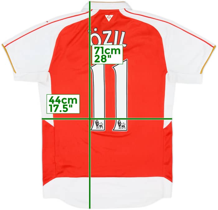 2015-16 Arsenal Home Shirt Ozil #11 - 8/10 - (S)