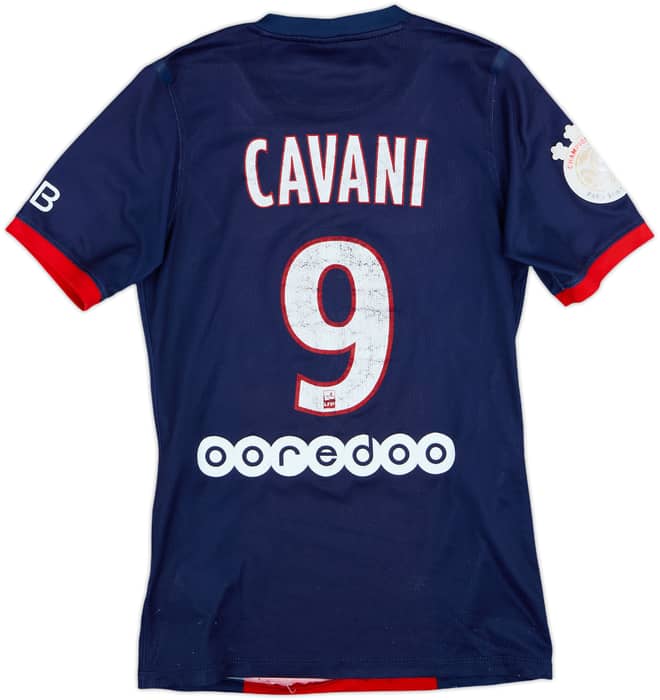 2013-14 Paris Saint-Germain Player Issue Home Shirt Cavani #9 - 5/10 - (S)