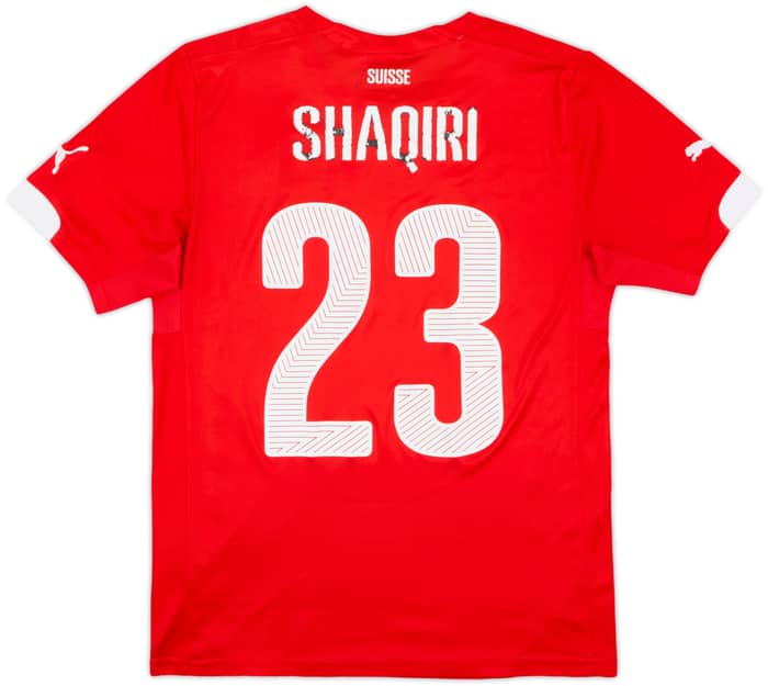 2014-15 Switzerland Home Shirt Shaqiri #23 - 4/10 - (S)
