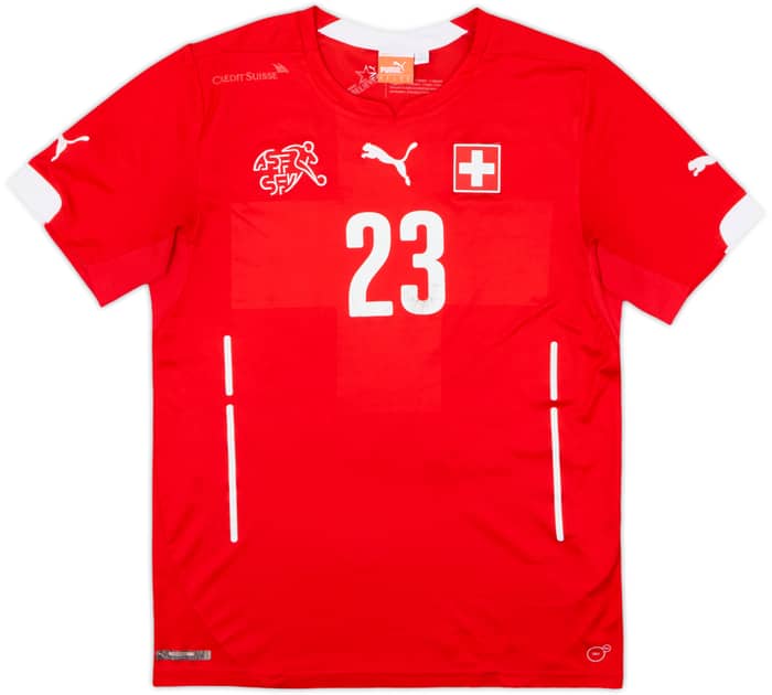 2014-15 Switzerland Home Shirt Shaqiri #23 - 4/10 - (S)
