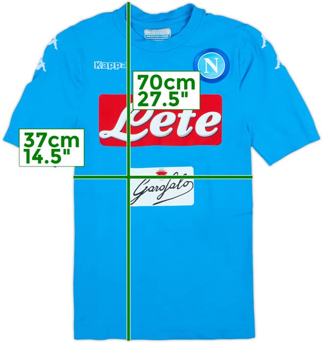 2016-17 Napoli Authentic Home Shirt Insigne #24 - 7/10 - (M/L)