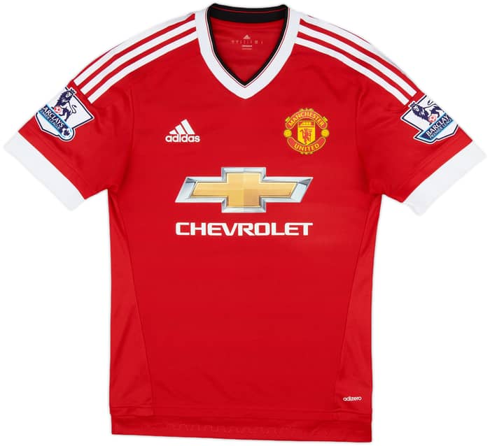 2015-16 Manchester United Authentic Home Shirt Memphis #7 - 7/10 - (S)