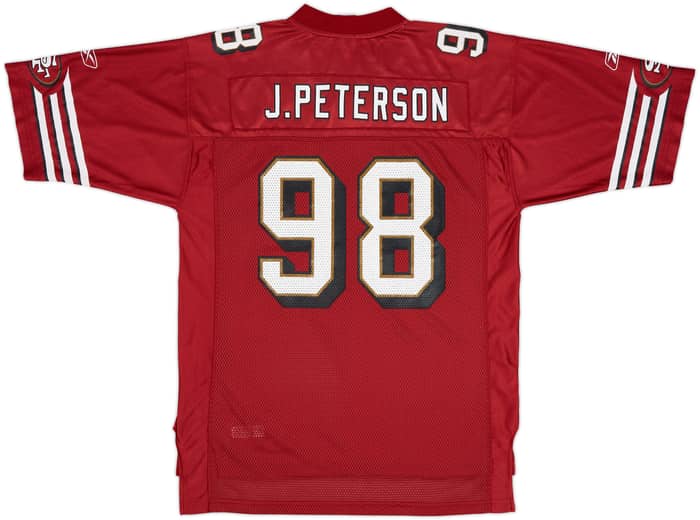 2005 San Francisco 49ers J.Peterson #98 Reebok On Field Home Jersey - 7/10 - (M)