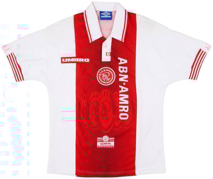 1997-98 Ajax Home Shirt F.De Boer #4 - 8/10 - (S)
