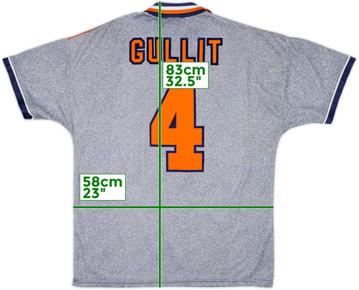 1994-96 Chelsea Away Shirt Gullit #4 - 9/10 - (XL)