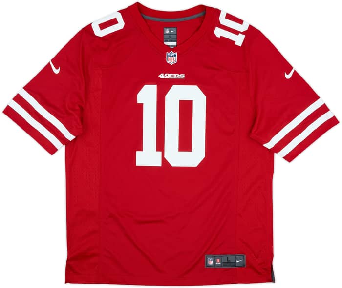 2017-21 San Francisco 49ers Garoppolo #10 Nike Game Home Jersey - 9/10 - (L)