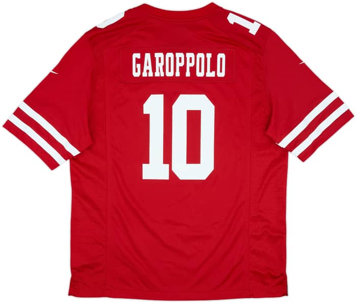 2017-21 San Francisco 49ers Garoppolo #10 Nike Game Home Jersey - 9/10 - (L)