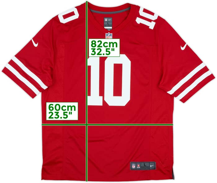 2017-21 San Francisco 49ers Garoppolo #10 Nike Game Home Jersey - 9/10 - (L)