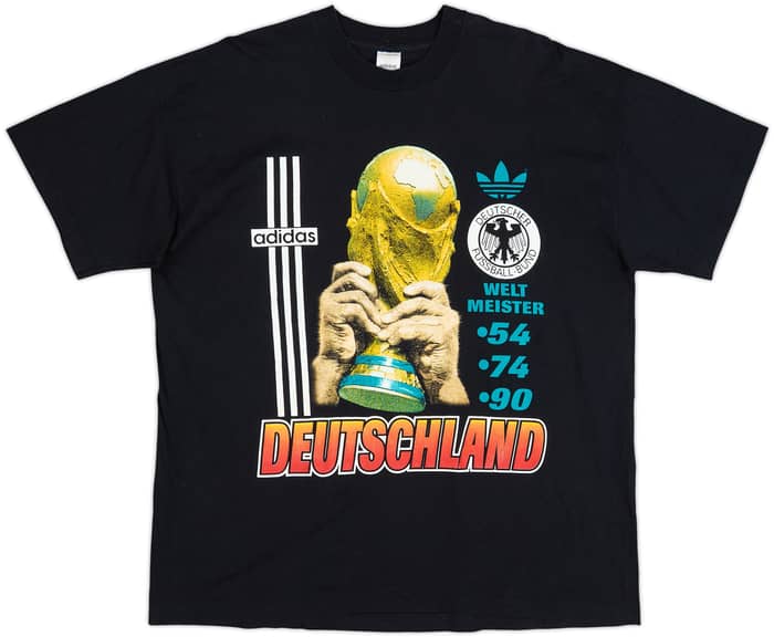 1998-00 Alemania adidas Camiseta de Algodón - 8/10 - (XL)