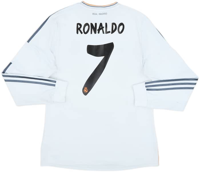 2013-14 Real Madrid Home L/S Shirt Ronaldo #7 - 6/10 - (L)