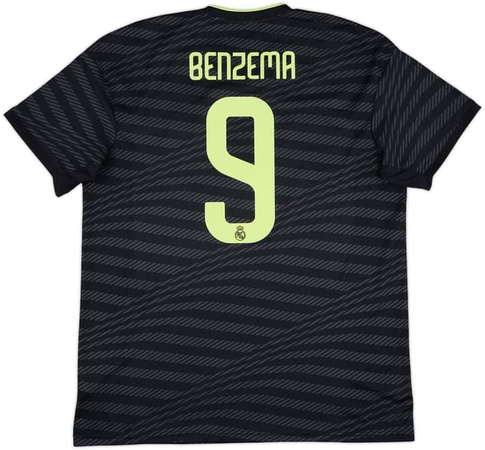 2022-23 Real Madrid Third Shirt Benzema #9 - 9/10 - (XL)