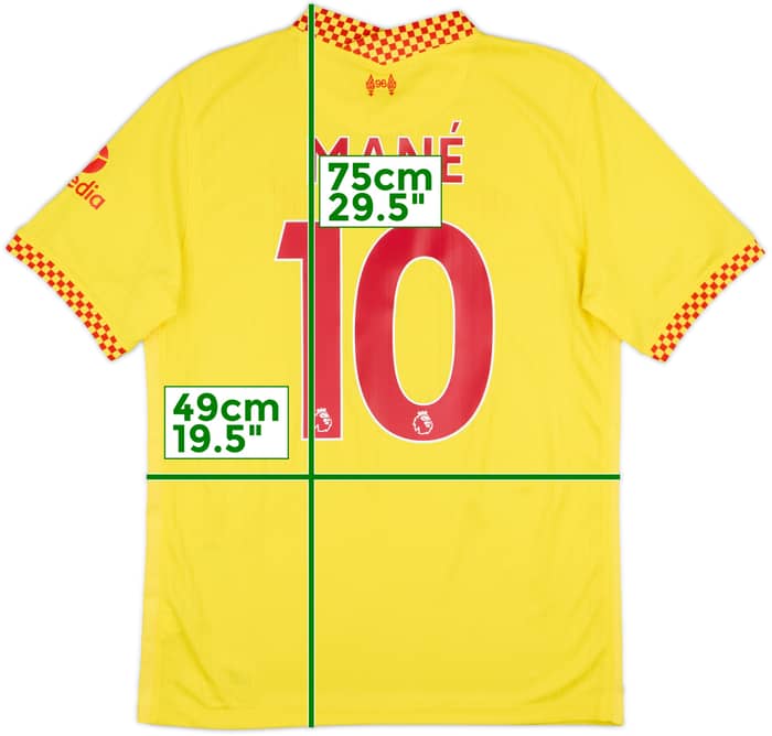 2021-22 Liverpool Third Shirt Mane #10 - 8/10 - (M)