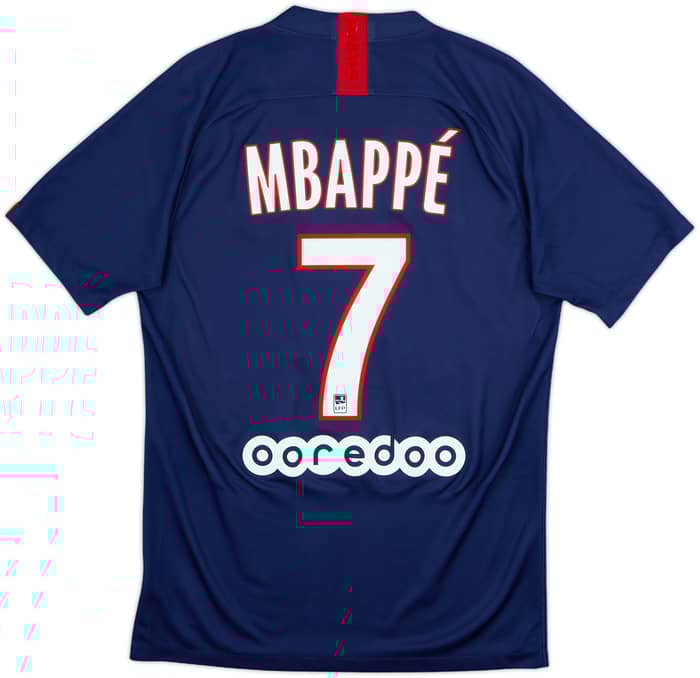 2019-20 Paris Saint-Germain Home Shirt Mbappe #7 - 7/10 - (S)