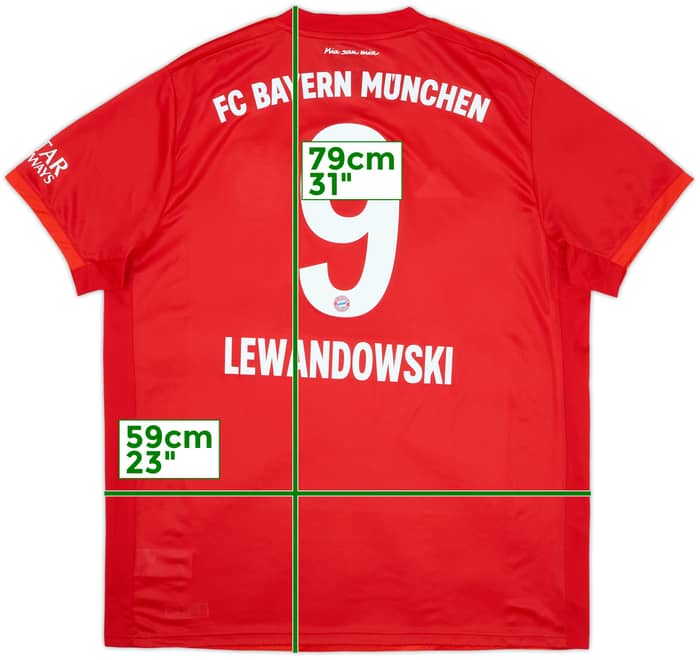 2019-20 Bayern Munich Home Shirt Lewandowski #9 (XL)