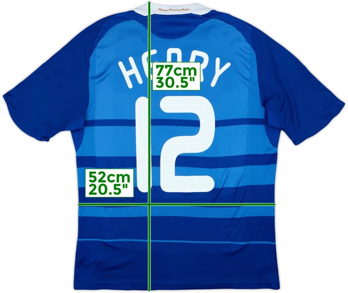 2008-09 France Home Shirt Henry #12 - 8/10 - (M)