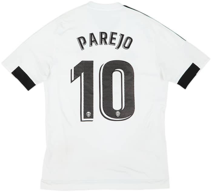 2015-16 Valencia Home Shirt Parejo #10 - 5/10 - (S)