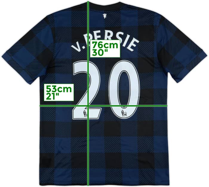 2013-14 Manchester United Away Shirt V.Persie #20 - 4/10 - (M)