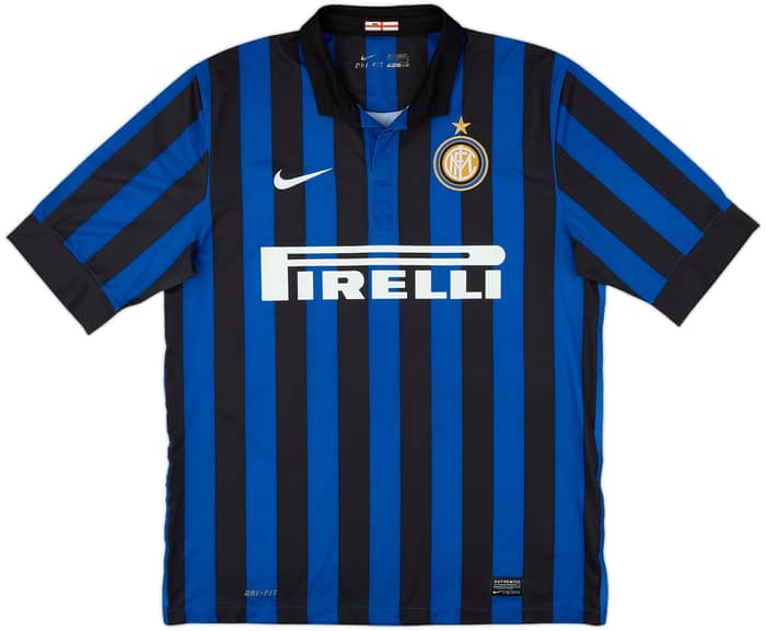 2011-12 Inter Milan Home Shirt Milito #22 - 8/10 - (L)