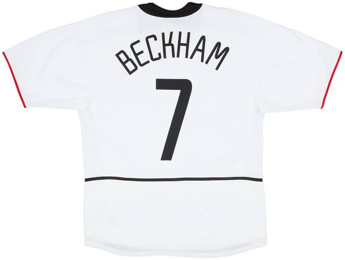 2002-03 Manchester United Away Shirt Beckham #7 - 8/10 - (L)