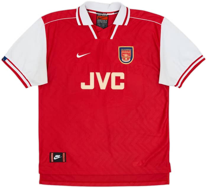 1996-98 Arsenal Home Shirt Bergkamp #10 - 6/10 - (L)