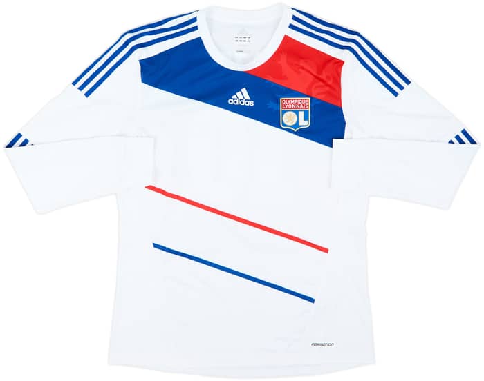 2012-13 Lyon Player Issue Home L/S Shirt Lacazette #10 - 8/10 - (XL)