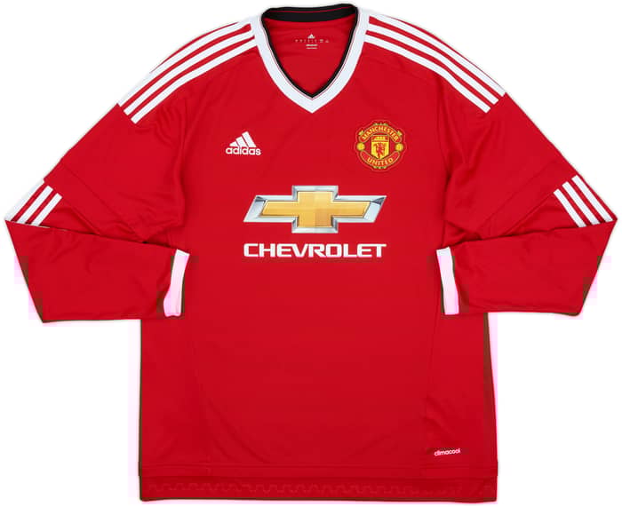 2015-16 Manchester United Home L/S Shirt Rooney #10 - 10/10 - (L)