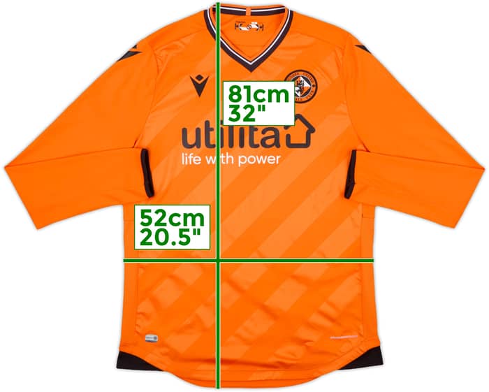 2019-20 Dundee United Home L/S Shirt - 8/10 - (XL)