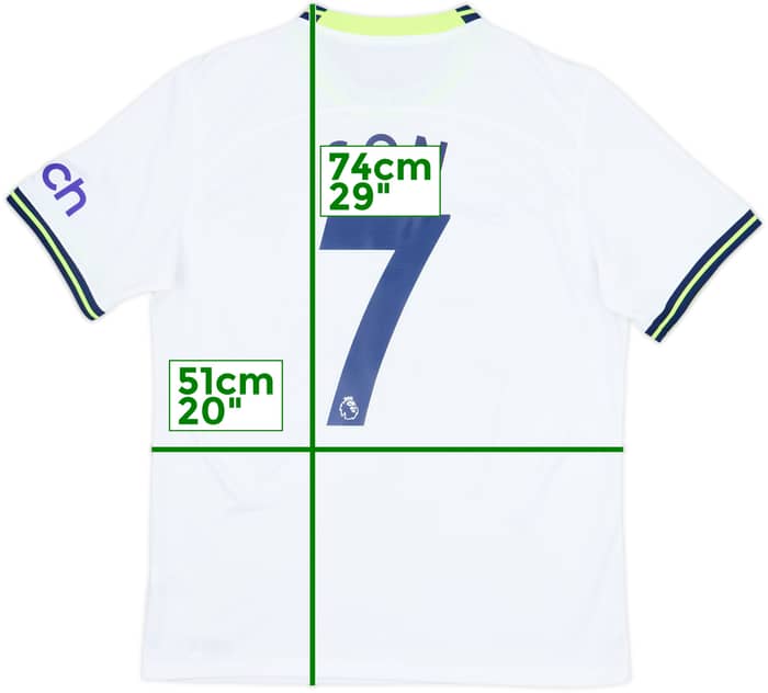 2022-23 Tottenham Home Shirt Son #7 - 10/10 - (M)