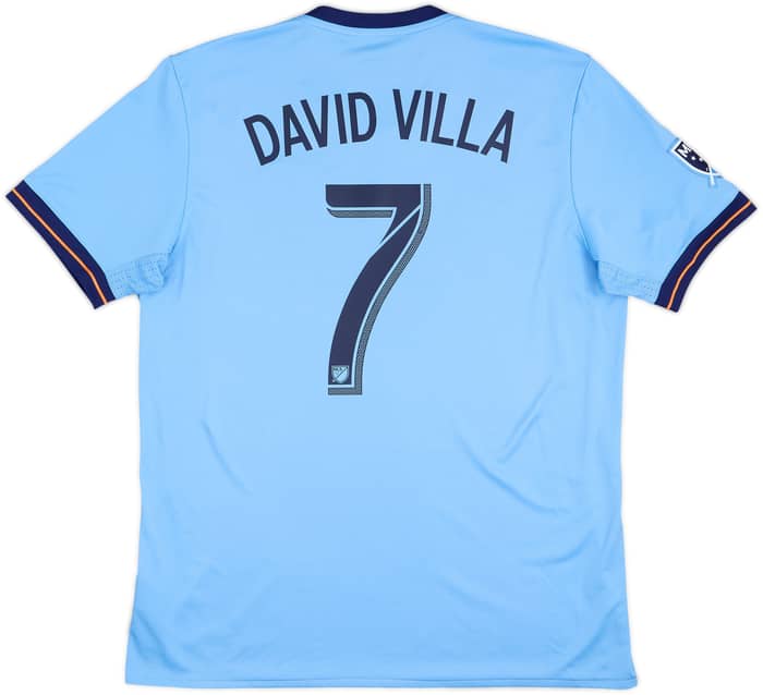 Camiseta de local del New York City 2017-18 David Villa #7 - 8/10 - (L)