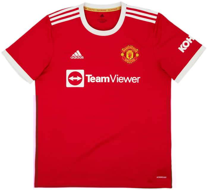 2021-22 Manchester United Home Shirt B.Fernandes #18 - 7/10 - (L)