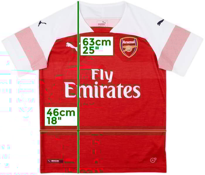 2018-19 Arsenal Home Shirt - 9/10 - (L.Boys)