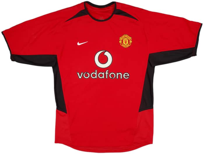 2002-04 Manchester United Home Shirt Beckham #7 - 8/10 - (S)