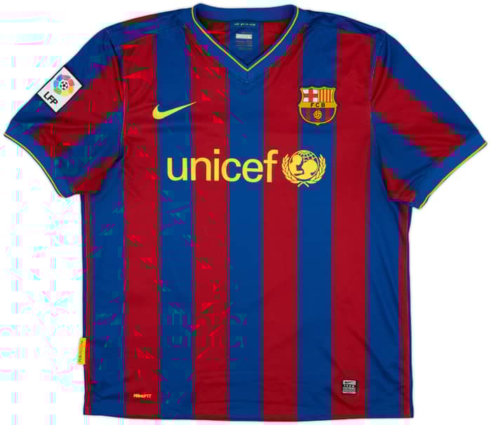 2009-10 Barcelona Home Shirt Ibrahimovic #9 - 8/10 - (L)