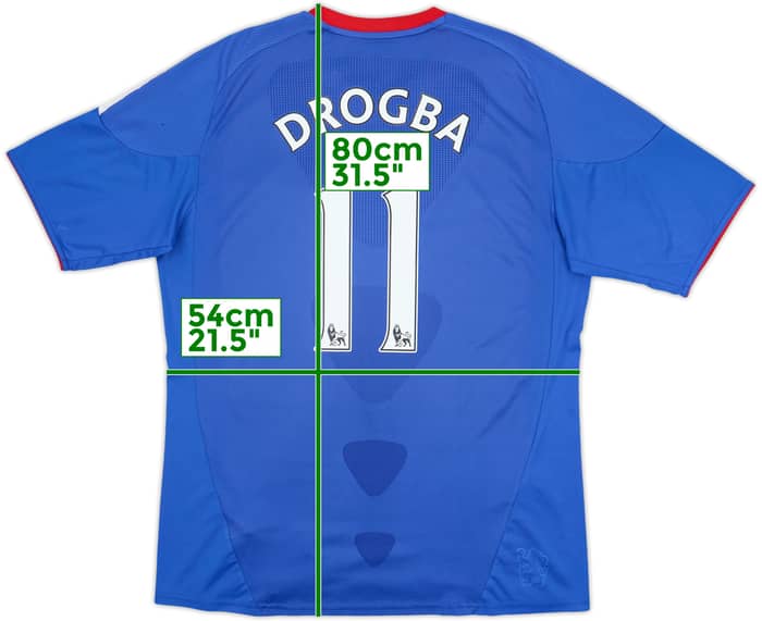 2010-11 Chelsea Home Shirt Drogba #11 - 6/10 - (XL)